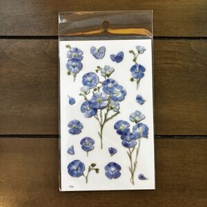 Flax Pressed Floral Stickers